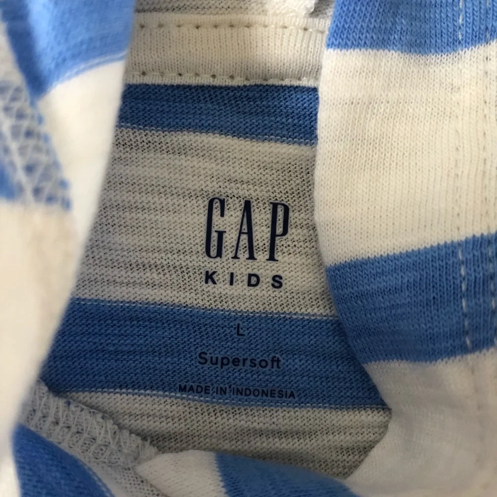 Nwts Gap L (10) Striped Hooded Top